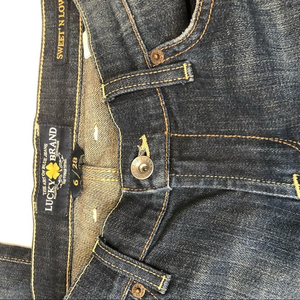 Lucky Brand dark denim sweet n low jeans size 6 - Picture 4 of 16